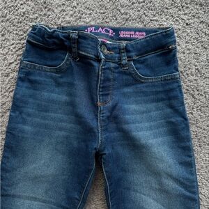 The Children's Place Girls Dark Blue Jeans Leggings